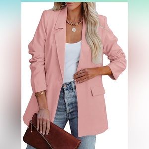 PRETTYGARDEN Women's blazer long sleeve open front with button. NWT